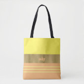 Oranje en Lemon Sherbet Tote Bag (Voorkant)
