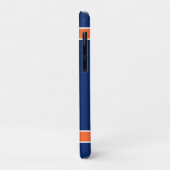 Oranje en marineblauw Case-Mate iPhone case (Achterkant/links)