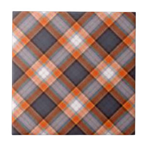 Oranje en marineblauw tegeltje