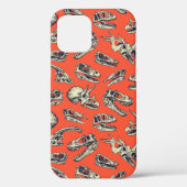 Oranje en Navy Dinosaur Skulls Case-Mate iPhone Case (Achterkant)