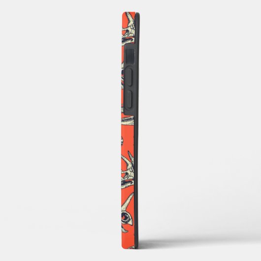 Oranje en Navy Dinosaur Skulls Case-Mate iPhone Case (Achterkant / Links)
