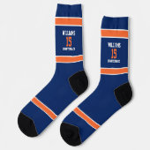 Oranje en Navyblauw Sokken (Links)