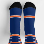 Oranje en Navyblauw Sokken (Top)
