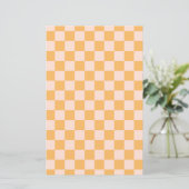 Oranje en ongebleekte zijdeklaag (Staand voorkant)
