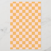 Oranje en ongebleekte zijdeklaag (Achterkant)