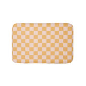 Oranje en ongebleekte zijdeklaag badmat (Voorkant)