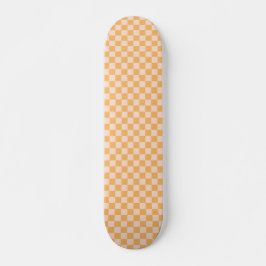Oranje en ongebleekte zijdeklaag persoonlijk skateboard