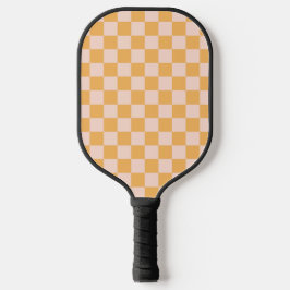 Oranje en ongebleekte zijdeklaag pickleball paddle