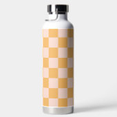 Oranje en ongebleekte zijdeklaag waterfles (Rechts)