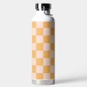 Oranje en ongebleekte zijdeklaag waterfles (Links)