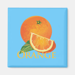 Oranje en Oranje slice Magneet