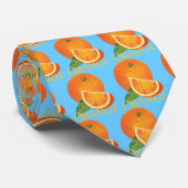Oranje en Oranje slice Stropdas (Opgerold)
