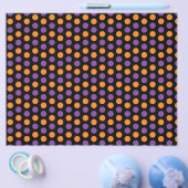 Oranje en Paars Poke A Stippen Schrapboekpapier Flyer (Enkel)