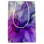 Oranje en Paarse alcoholinkt Medium Cadeauzakje (Voorkant)