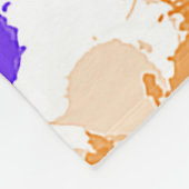 Oranje en Paarse BrightStor Fleece Deken (Hoek)