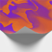Oranje en Paarse golven Cadeaupapier (Hoek)