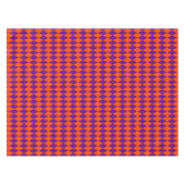 Oranje en paarse Harlekijn geruite ontwerp Tafelkleed (Voorkant (Horizontaal))