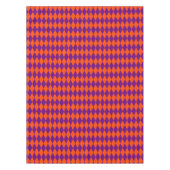 Oranje en paarse Harlekijn geruite ontwerp Tafelkleed (Voorkant)