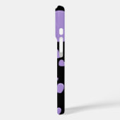 oranje en paarse harten polka stippen Case-Mate iPhone case (Achterkant / Links)