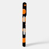 oranje en paarse harten polka stippen Case-Mate iPhone case (Achterkant / Rechts)