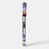 Oranje en Paarse kosmos Abstract Case-Mate iPhone Case (Achterkant / Rechts)