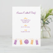 Oranje en Paarse lantaarns Kaart (Staand voorkant)