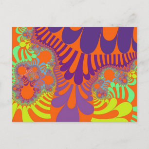 Oranje en Paarse Mod Briefkaart
