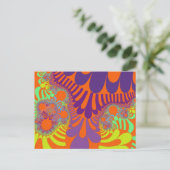 Oranje en Paarse Mod Briefkaart (Staand voorkant)