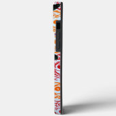 Oranje en Paarse Peonies iPhone / iPad hoesje (Achterkant / Links)