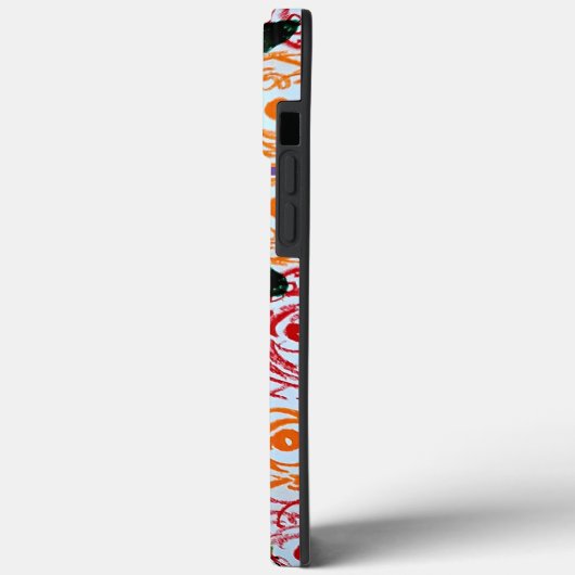 Oranje en Paarse Peonies iPhone / iPad hoesje (Achterkant / Links)