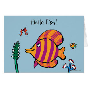 Oranje en Paarse tropische vissen met zeepaarden