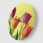 Oranje en Paarse Tulpen Klok (Hoek)