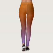 Oranje en Paarse vaste Leggings (Achterkant)