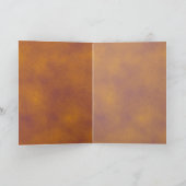 Oranje en Paarse wolken Wenskaart Kaart (Binnen)