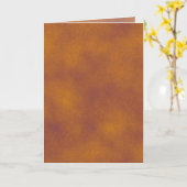 Oranje en Paarse wolken Wenskaart Kaart (Gele Bloem)