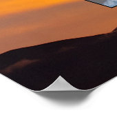 Oranje en Paarse wolken - Zonnedagbomen voor de tw Poster (Hoek)