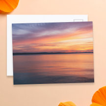 Oranje En Paarse Zonsondergang Landschapsfotografi
