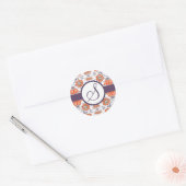  Oranje en Paarse Zwemvaar Stickers (Envelop)