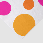 ORANJE EN PINK POLKA DOTS WEEFSEL PAPIER (Detail)