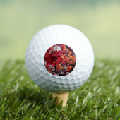 Oranje en rode bladeren golfballen (Insitu Shirt)