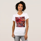 Oranje en rode bladeren t-shirt (Voorkant volledig)