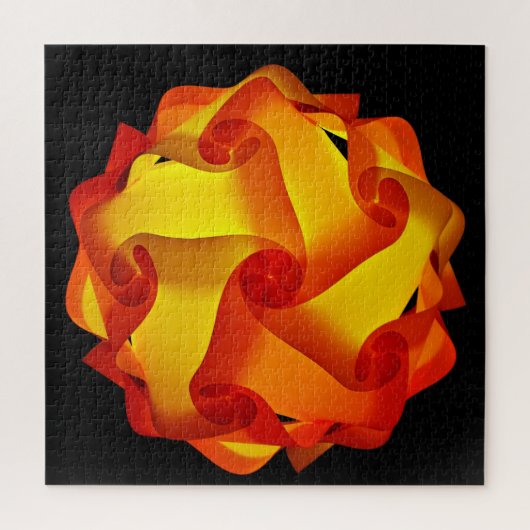 Oranje en rode brandlamp legpuzzel (Verticaal)