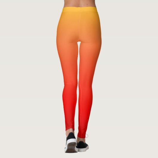Oranje en rode Leggings (Achterkant)