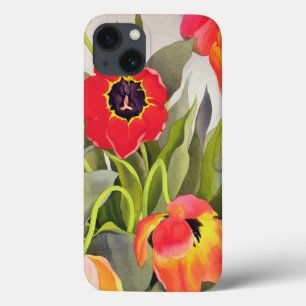Oranje en rode tulpen Case-Mate iPhone case