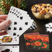 Oranje en rode tulpen pokerkaarten (Insitu)