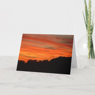 Oranje en rode wolken kaart