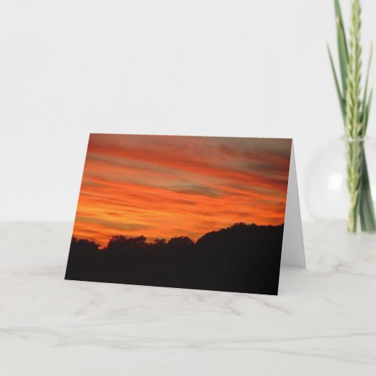 Oranje en rode wolken kaart (Voorkant)