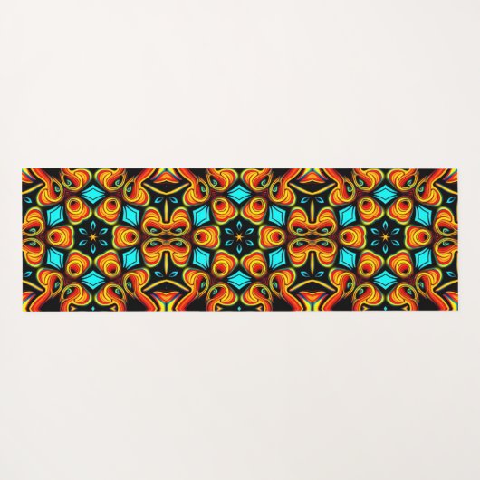 Oranje en rode yogamat (Achterkant (horizontaal))