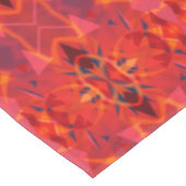 Oranje en rood Abstract patroon Tafelkleed (Gekanteld)