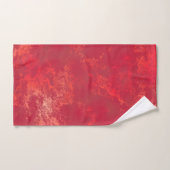 Oranje en rood bad handdoek (Handdoek)